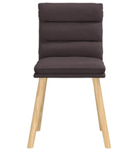 Esszimmerstühle 2 Stk. Dunkelbraun Stoff