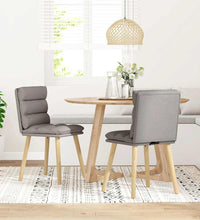 Esszimmerstühle 2 Stk. Taupe Stoff