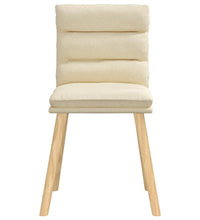 Esszimmerstühle 2 Stk. Creme Stoff