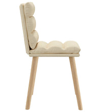 Esszimmerstühle 2 Stk. Creme Stoff