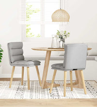 Esszimmerstühle 2 Stk. Wolkengrau Stoff