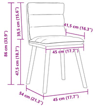 Esszimmerstühle 2 Stk. Leinen