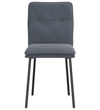 Esszimmerstühle 2 Stk. Dunkelgrau Samt