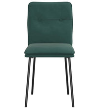 Esszimmerstühle 2 Stk. Dunkelgrün Samt