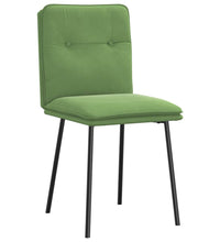 Esszimmerstühle 2 Stk. Hellgrün Samt