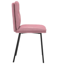 Esszimmerstühle 2 Stk. Rosa Samt