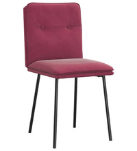 Esszimmerstühle 2 Stk. Weinrot Samt