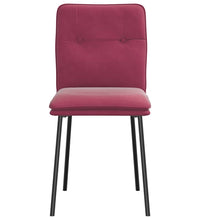 Esszimmerstühle 2 Stk. Weinrot Samt