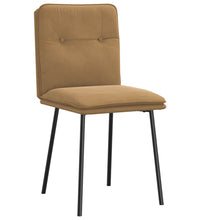 Esszimmerstühle 2 Stk. Braun Samt