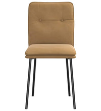 Esszimmerstühle 2 Stk. Braun Samt