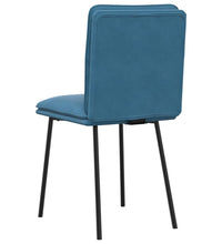 Esszimmerstühle 2 Stk. Blau Samt