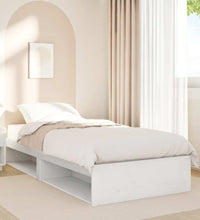 Tagesbett ohne Matratze Weiß 80x200 cm Massivholz Kiefer