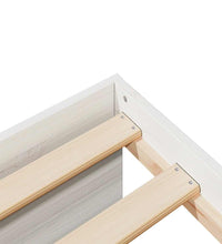 Tagesbett ohne Matratze Weiß 80x200 cm Massivholz Kiefer