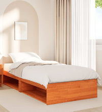 Tagesbett ohne Matratze Wachsbraun 90x190 cm Massivholz Kiefer