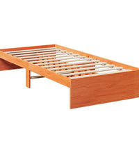 Tagesbett ohne Matratze Wachsbraun 90x190 cm Massivholz Kiefer