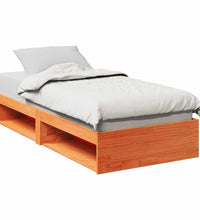 Tagesbett ohne Matratze Wachsbraun 90x190 cm Massivholz Kiefer