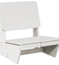 Gartenstuhl Weiß 60x64x70,5 cm Massivholz Kiefer