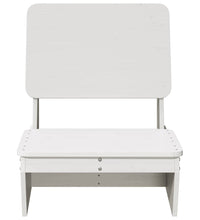 Gartenstuhl Weiß 60x64x70,5 cm Massivholz Kiefer