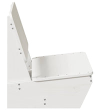 Gartenstuhl Weiß 60x64x70,5 cm Massivholz Kiefer