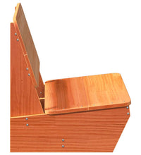 Gartenstuhl Wachsbraun 60x64x70,5 cm Massivholz Kiefer