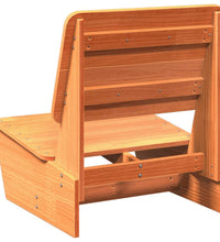 Gartenstuhl Wachsbraun 60x64x70,5 cm Massivholz Kiefer