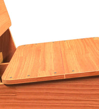 Gartenstuhl Wachsbraun 60x64x70,5 cm Massivholz Kiefer