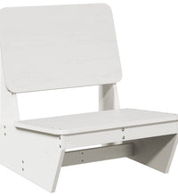 Gartenstühle 2 Stk. Weiß 60x64x70,5 cm Massivholz Kiefer