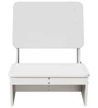 Gartenstühle 2 Stk. Weiß 60x64x70,5 cm Massivholz Kiefer