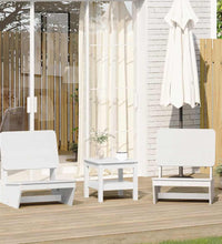 Gartenstühle 2 Stk. Weiß 60x64x70,5 cm Massivholz Kiefer