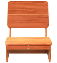 Gartenstühle 2 Stk. Wachsbraun 60x64x70,5 cm Massivholz Kiefer