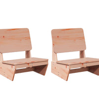 Gartenstühle 2 Stk. 60x64x70,5 cm Massivholz Douglasie