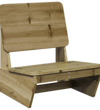 Gartenstühle 2 Stk. 60x64x70,5 cm Kiefernholz Imprägniert