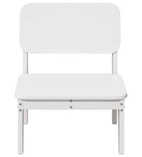 Gartenstühle 2 Stk. Weiß 60x52,5x72 cm Massivholz Kiefer