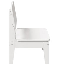 Gartenstühle 2 Stk. Weiß 60x52,5x72 cm Massivholz Kiefer