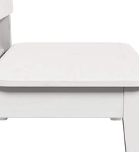 Gartenstühle 2 Stk. Weiß 60x52,5x72 cm Massivholz Kiefer