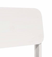 Gartenstühle 2 Stk. Weiß 60x52,5x72 cm Massivholz Kiefer