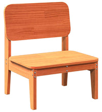 Gartenstühle 2 Stk. Wachsbraun 60x52,5x72 cm Massivholz Kiefer