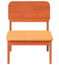 Gartenstühle 2 Stk. Wachsbraun 60x52,5x72 cm Massivholz Kiefer