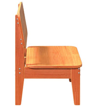 Gartenstühle 2 Stk. Wachsbraun 60x52,5x72 cm Massivholz Kiefer