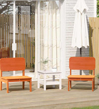 Gartenstühle 2 Stk. Wachsbraun 60x52,5x72 cm Massivholz Kiefer