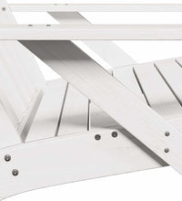 Adirondack-Gartenstuhl Weiß 75x77x77 cm Massivholz Kiefer