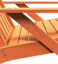 Adirondack-Gartenstuhl Wachsbraun 75x77x77 cm Massivholz Kiefer