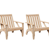 Adirondack-Gartenstühle 2 Stk. 75x77x77 cm Massivholz Kiefer