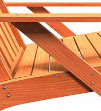 Adirondack-Gartenstühle 2 Stk. Wachsbraun Massivholz Kiefer