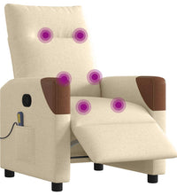 Massagesessel Elektrisch Creme Stoff