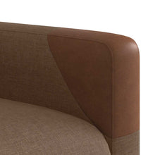 Massagesessel mit Aufstehhilfe Braun Stoff