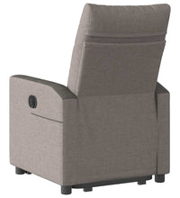 Relaxsessel mit Aufstehhilfe Elektrisch Taupe Stoff