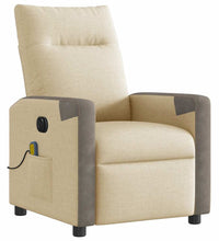 Massagesessel Elektrisch Creme Stoff