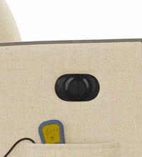 Massagesessel Elektrisch Creme Stoff