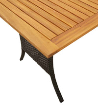 6-tlg. Garten-Sofagarnitur mit Kissen Schwarz Poly Rattan